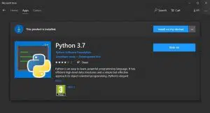 Python for Windows 10 is now available in Microsoft Store