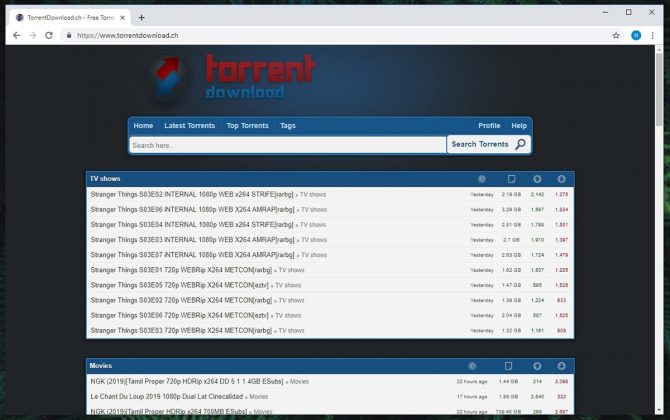 torrentz2 search engine 2019