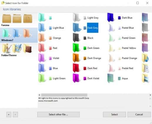 windows 10 themes that change folder icons