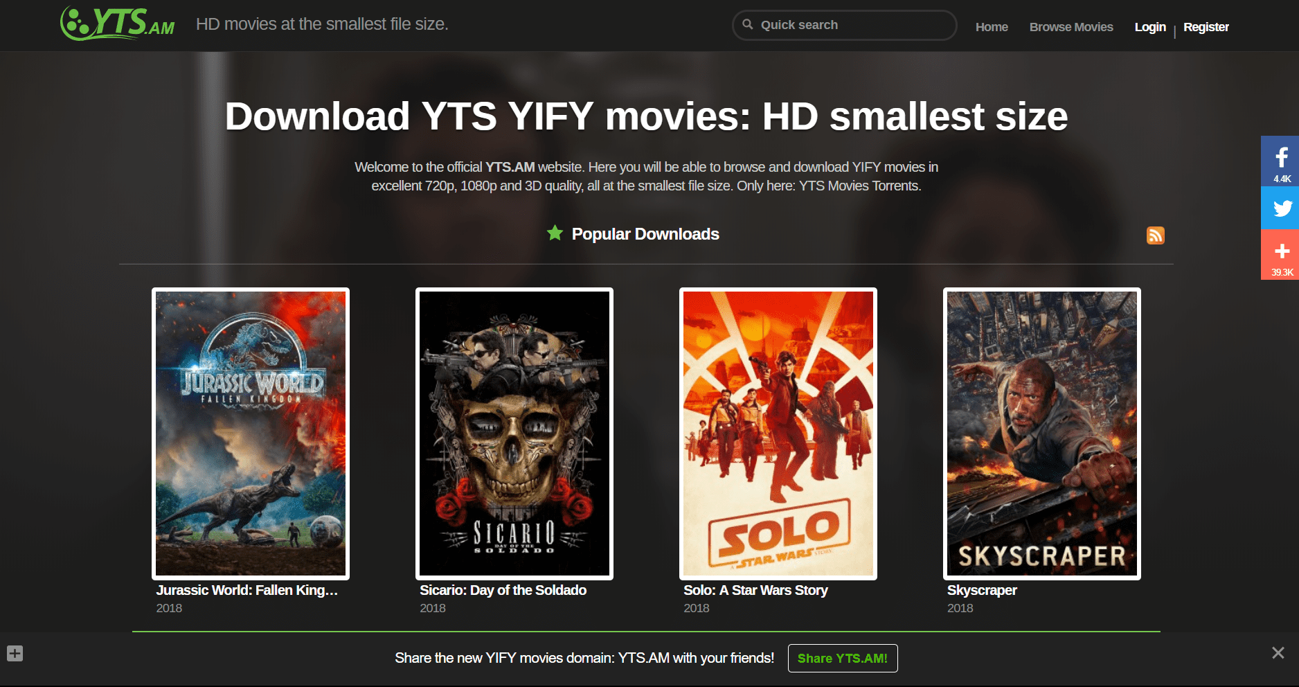 website for movies for utorrent