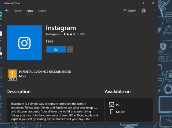 instagram download for pc