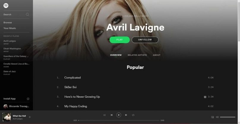 spotify web sign in
