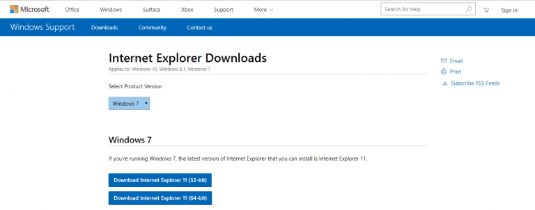 free download for internet explorer 11 for windows 7