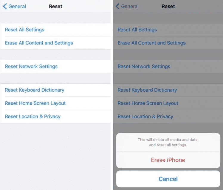 How to factory reset an iPhone or iPad    Working  simple steps   - 15