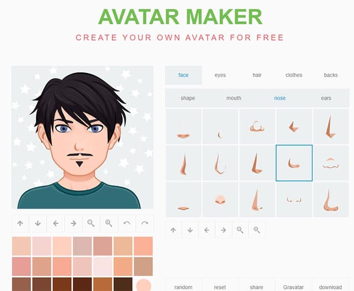 Face.co - Online Vector Avatars Generator for Your Site