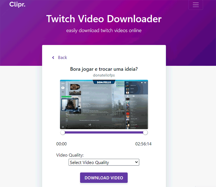 4k video downloader and twitch vod