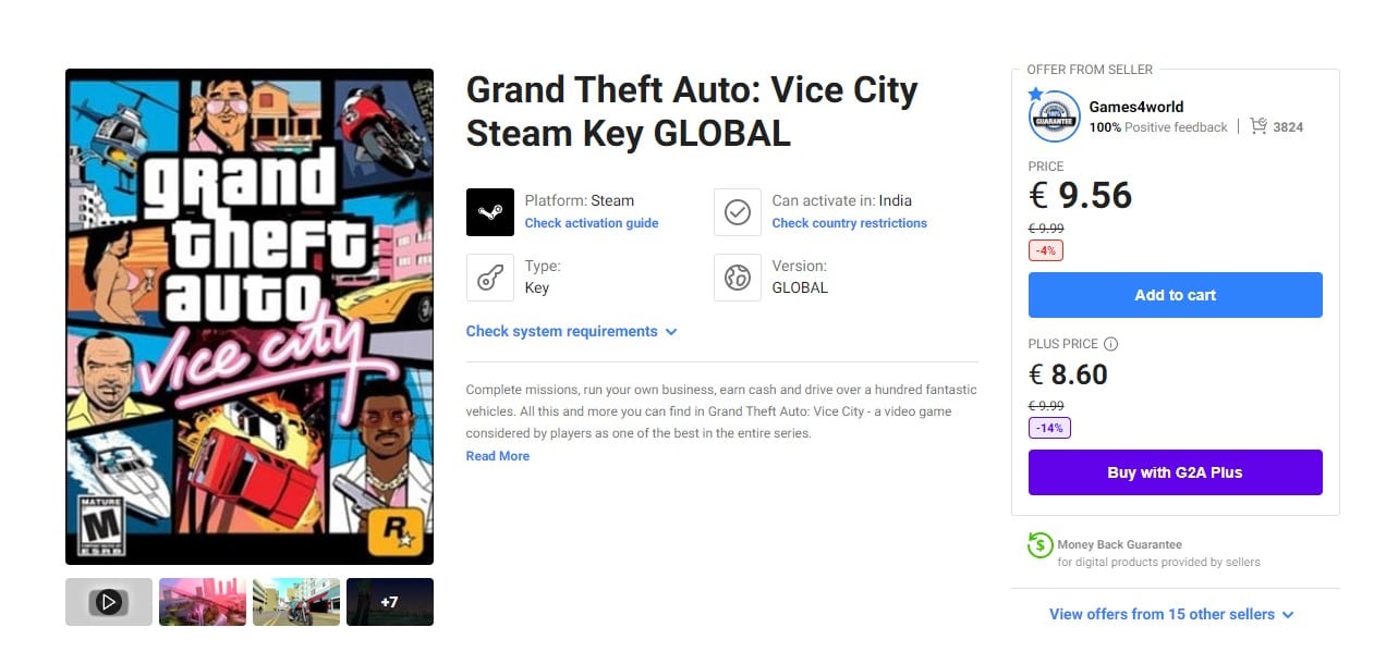 Grand Theft Auto Vice City - Win - download 